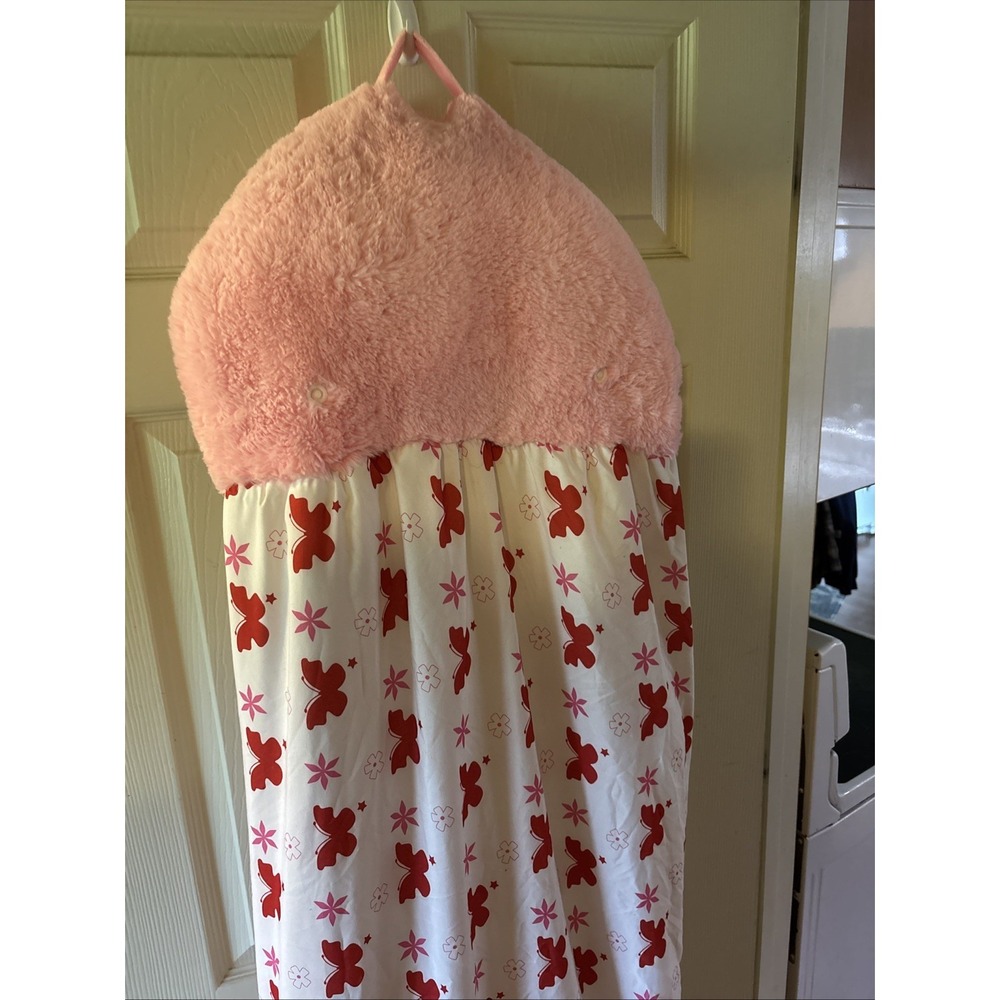 Happy Nappers Kids Sleeping Bag Pink Cat Plush Floral Butterfly Nap Sack - Picture 6 of 10